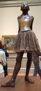 Fourteen-year-old dancer by Degas at the Met.